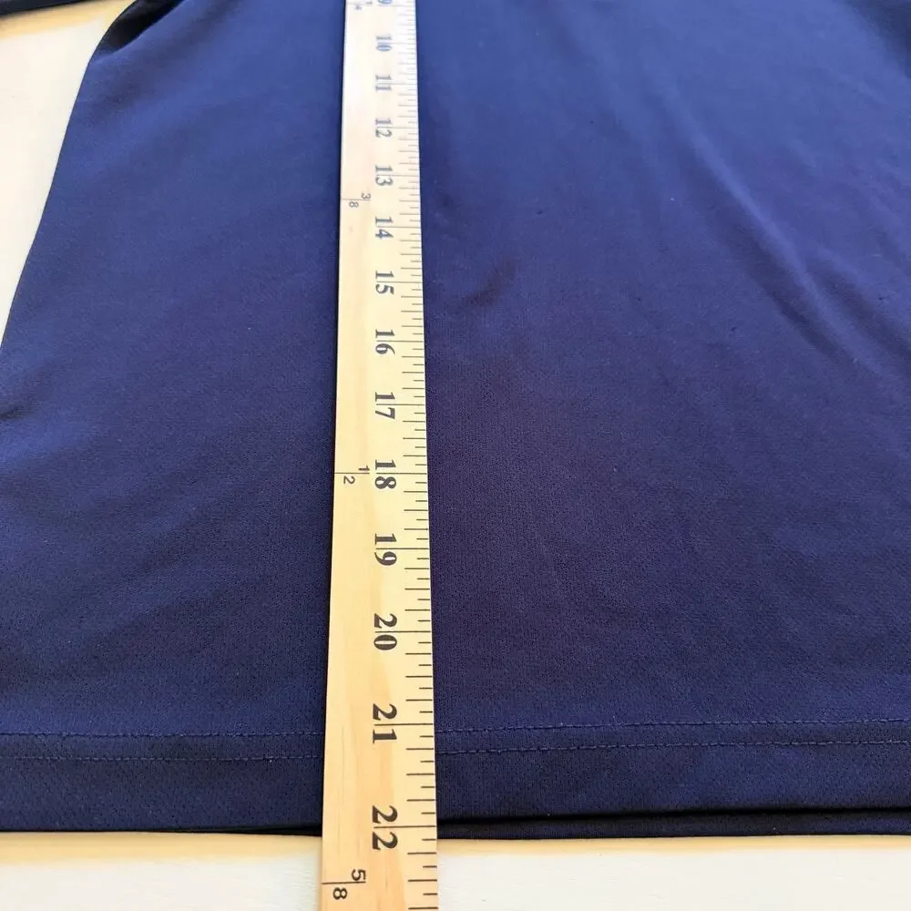 Lot of 3 Izod Boys Navy Blue Polo Shirts Size Medium 10/12 Husky School Uniform